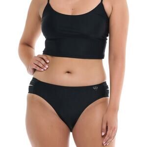Body Glove Nuevo Contempo Black Strappy Side Bikini Swimsuit Bottoms Size Small